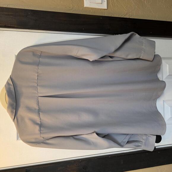 Lands' End Women's Grey Button-Up Blouse- 22W NWOT - Picture 5 of 8